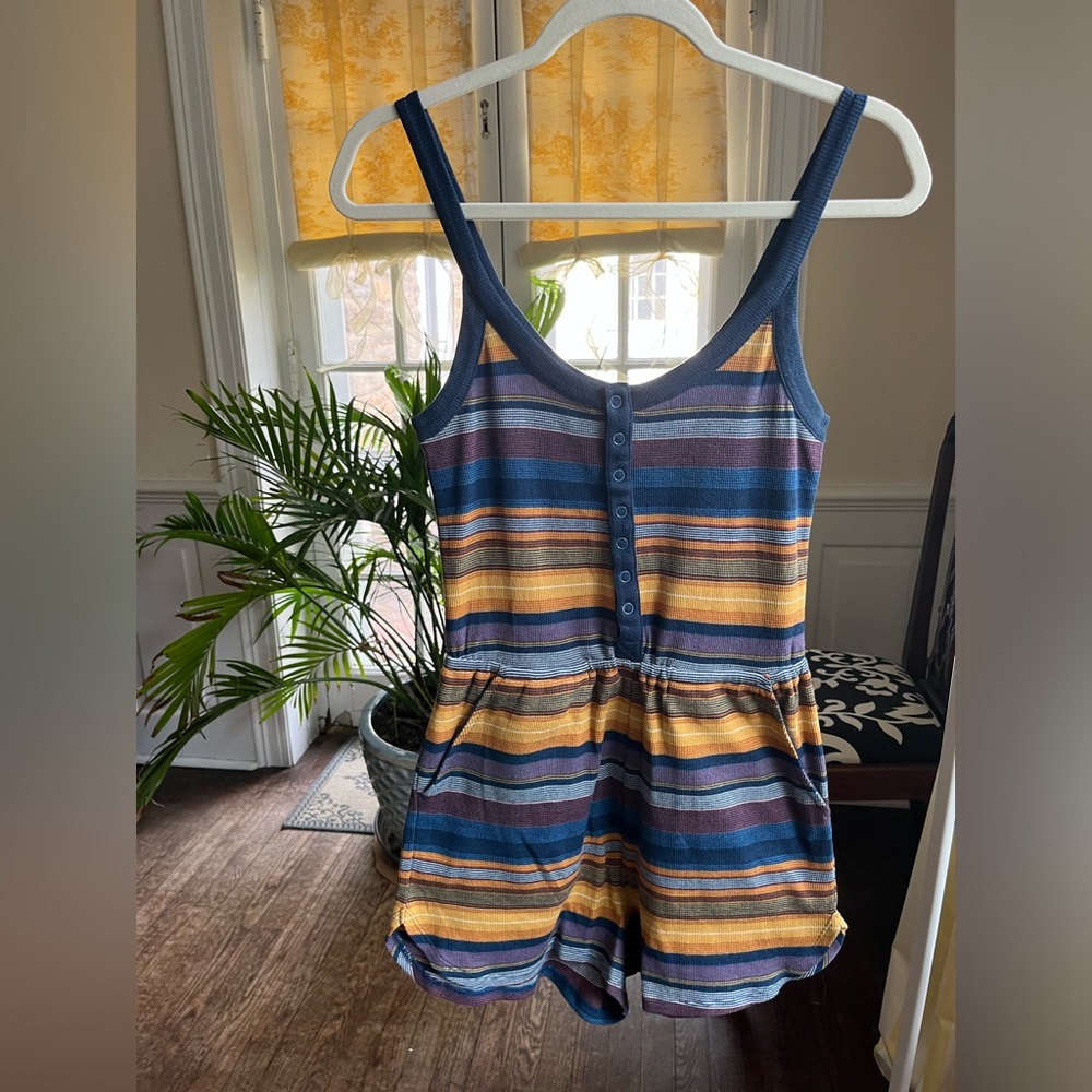 RVCA Striped Romper